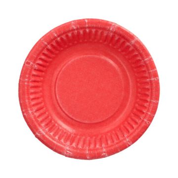 Schalen, karton rond Ø 19 cm · 3 cm rood