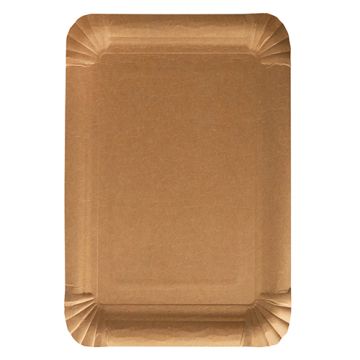 Borden, karton "pure" rectangular 16,5 cm x 23 cm bruin