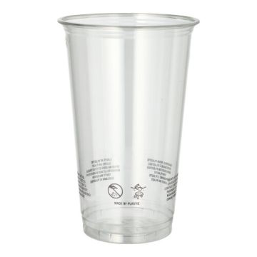 Bierbeker rPET 0,5 l Ø 9,5 cm ·14,7 cm glashelder gerecyclede drinkbekers