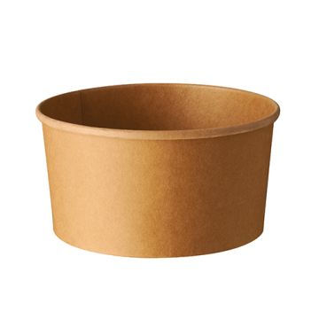 Saladeschalen, Karton rond 1000 ml Ø 15 cm · 7,5 cm bruin