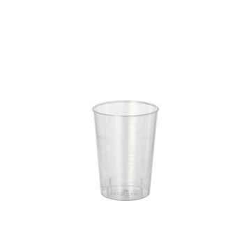 Shotglas borrelglas PS 5 cl glashelder