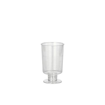 Borrelglas op voet, PS 4 cl Ø 3,8 cm · 6,3 cm glashelder, shotglas 40 ml