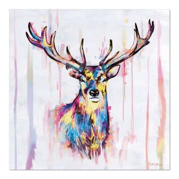 Servetten, 3-laags 1/4 vouw 33 cm x 33 cm "Colourful Deer"