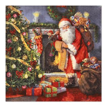 Servetten 3-laags 1/4 vouw 33 cm x 33 cm "Christmas Eve"