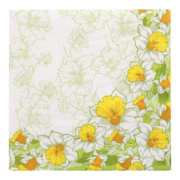 Servetten 3-laags 1/4 vouw 40 cm x 40 cm "Narciso"