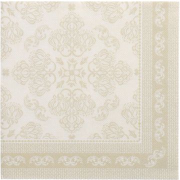 Servetten "ROYAL Collection" 1/4 vouw 40 cm x 40 cm champagne "Arabesque"