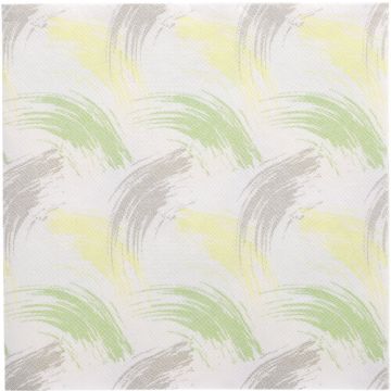 Servetten "ROYAL Collection" 1/4 vouw 40 cm x 40 cm lime "Brushstroke"