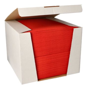 Servetten "ROYAL Collection" 1/4 vouw 40 cm x 40 cm rood