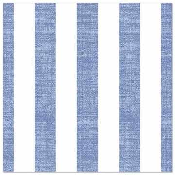 Servetten "ROYAL Collection" 1/4 vouw 40 cm x 40 cm blauw "Lines"