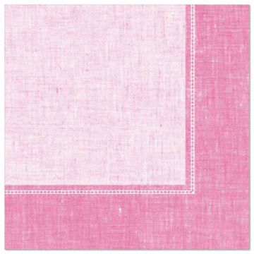 Servetten "ROYAL Collection" 1/4 vouw 40 cm x 40 cm roze "Linum"