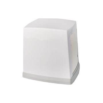 Dispenser voor servetten 14 cm x 11,7 cm x 14,5 cm grijs/wit