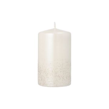 Stompkaars "Safe Candle" Ø 60 mm · 100 mm parelmoer "Fia" los verpakt