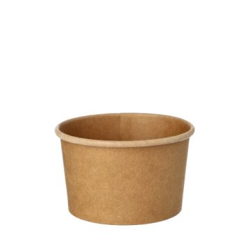 Soepbeker kraft karton 230 ml Ø 9,8 cm x 6 cm FSC bowl bruin