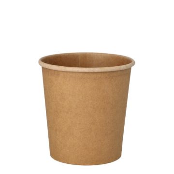 Soepbeker kraft karton 470 ml Ø 9,8 cm x 10 cm bowl to go bruin