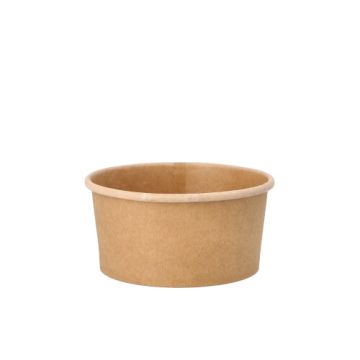 Soepkommen, karton rond 180 ml Ø 9,8 cm · 4,9 cm bruin