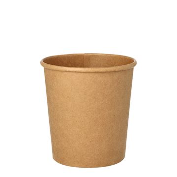 Soepkommen, karton rond 470 ml Ø 9,8 cm · 10 cm bruin