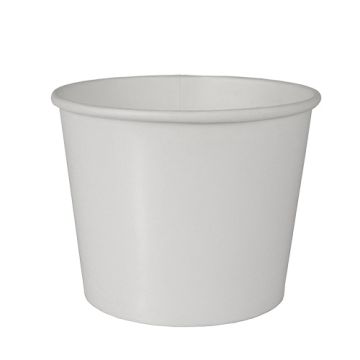 Soepkommen, karton "To Go" rond 500 ml Ø 11 cm · 8,3 cm wit