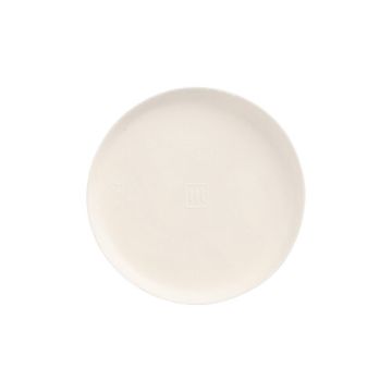 Rond amuse bouche bordje suikerriet "pure" Ø 9 cm PFAS-vrij "Cella" wit