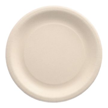 Borden van landbouwafval (agrarisch restmateriaal)"pure" rond Ø 23 cm wit