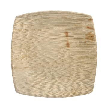 Borden, palmblad "pure" 20 cm x 20 cm naturel "QUADRATO"