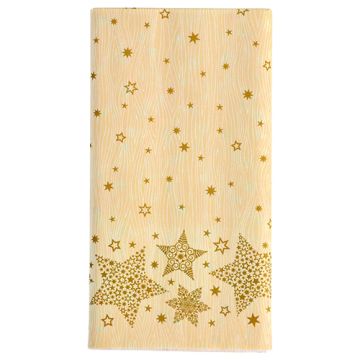 Tafelkleed, Airlaid 120 cm x 180 cm creme "Christmas Shine"