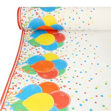 Tafelkleed, non-woven "soft selection plus" 40 m x 1,18 m "Lucky Balloons"