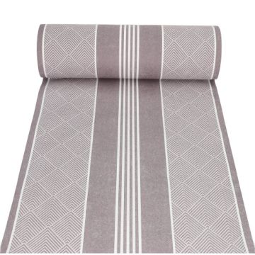 Premium tafellopers "Elegance" in bruin "ROYAL Collection" 24 m x 40 cm, geperforeerd per 120 cm, extra stevig