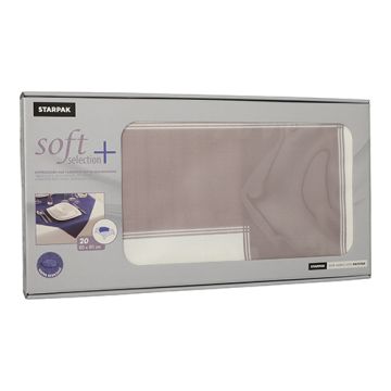 Napperons PP nonwoven "soft selection plus" 80 x 80 cm met grijze rand